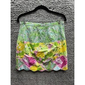 Lilly Pulitzer Skirt Women Floral Patchwork‎ Multicolor Size 6